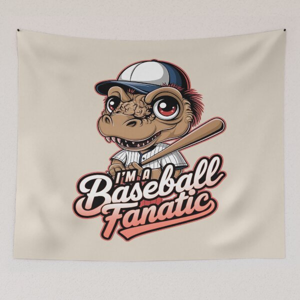 Item preview, Dino baseball - Home run hitter - Born to baseball mascot - In baseball we trust - The superior dreams designed and sold by JansenGS.