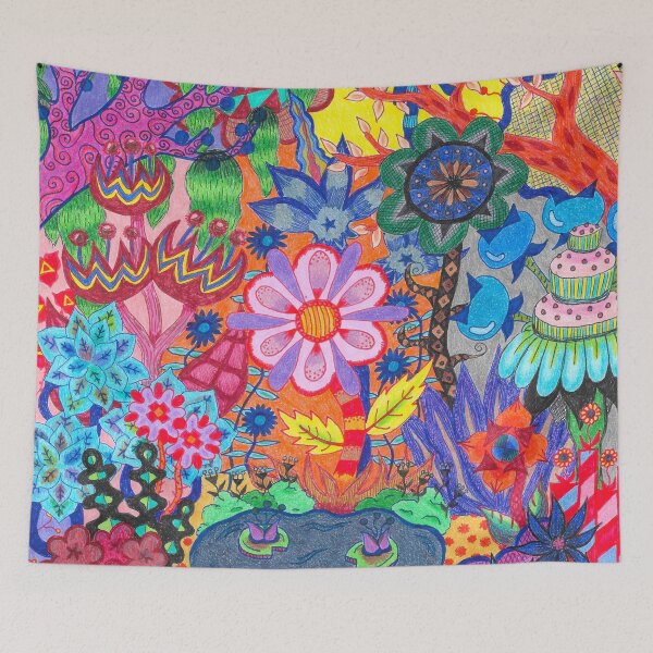 Item preview, Central Flower Abstract designed and sold by The Rage Garden.