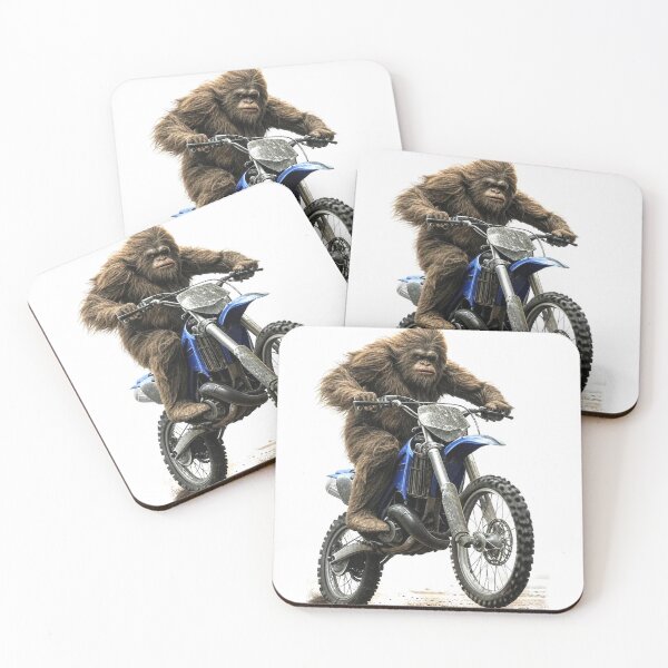 Item preview, Big Foot, Sasquatch Riding a Motocross Motorcycle ATV ATC designed and sold by BubbaCommerce.