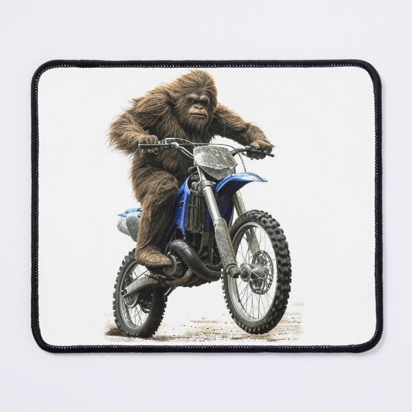 Item preview, Big Foot, Sasquatch Riding a Motocross Motorcycle ATV ATC designed and sold by BubbaCommerce.
