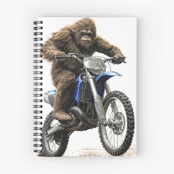 Item preview, Big Foot, Sasquatch Riding a Motocross Motorcycle ATV ATC designed and sold by BubbaCommerce.
