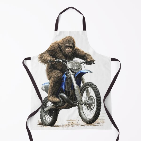 Item preview, Big Foot, Sasquatch Riding a Motocross Motorcycle ATV ATC designed and sold by BubbaCommerce.