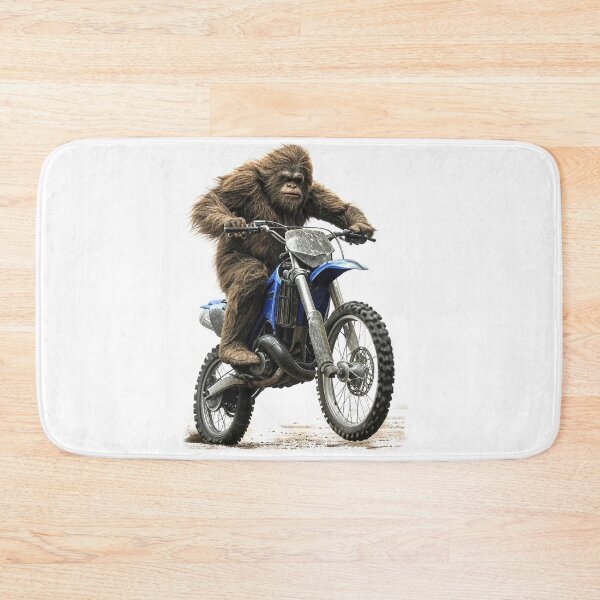 Item preview, Big Foot, Sasquatch Riding a Motocross Motorcycle ATV ATC designed and sold by BubbaCommerce.