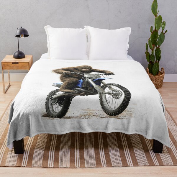 Item preview, Big Foot, Sasquatch Riding a Motocross Motorcycle ATV ATC designed and sold by BubbaCommerce.