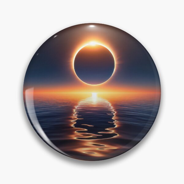 Item preview, Total Solar Eclipse Over Ocean Water designed and sold by Maria Dryfhout.