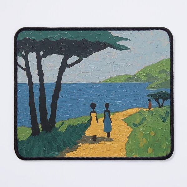 Item preview, Ghana landscape | Post-impressionist painting style designed and sold by ComicsFactory.