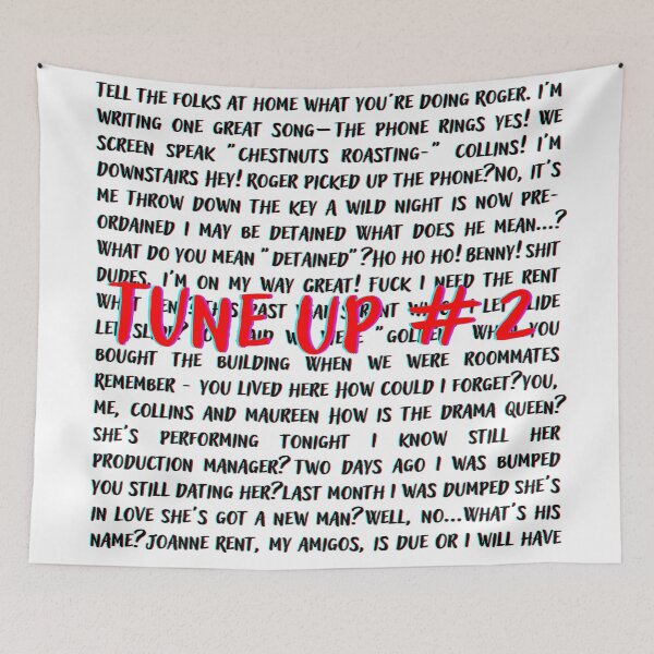 Item preview, Rent lyrics designed and sold by broadwaygirl142.