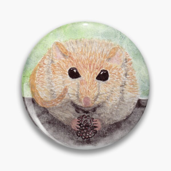 Item preview, Watercolour dormouse eating a blackberry. Textured watercolour designed and sold by marinettesshop.