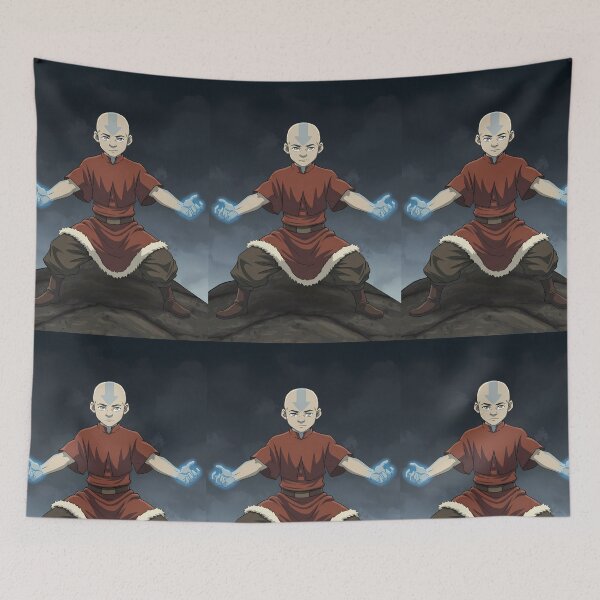 Item preview, Avatar Aang Master Elements Art Heroic Fantasy Power designed and sold by ART ATTACK ZONE.