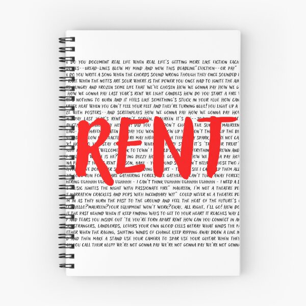 Item preview, Rent lyrics designed and sold by broadwaygirl142.