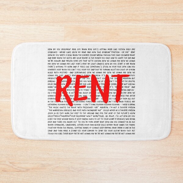 Item preview, Rent lyrics designed and sold by broadwaygirl142.