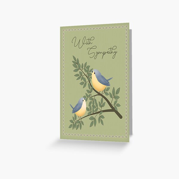 Item preview, Sympathy Birds on Tree Branch designed and sold by Cedarrue.