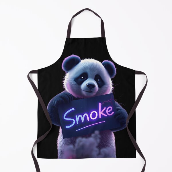 Item preview, Cyberpunk Panda with Neon Glow – Transparent Design designed and sold by FusionCipher.