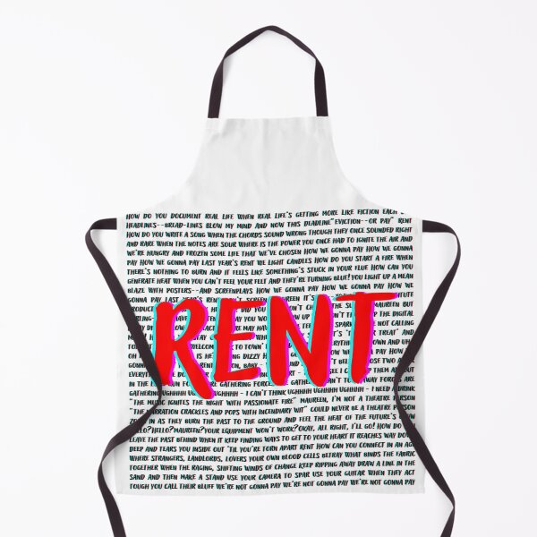 Item preview, Rent lyrics designed and sold by broadwaygirl142.