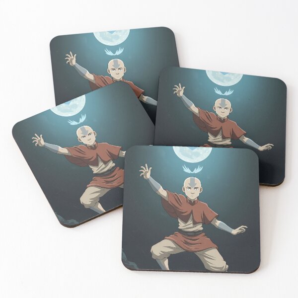 Item preview, Avatar Aang Moon Elements Art Heroic Fantasy Power designed and sold by ART ATTACK ZONE.