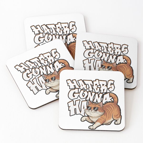 Item preview, Haters is Going To Hate Orange Funny Cat designed and sold by MonkiFlipp.