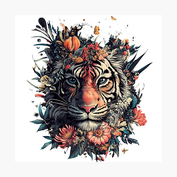 Item preview, Wild Tiger Design designed and sold by NicolasGlowArt.