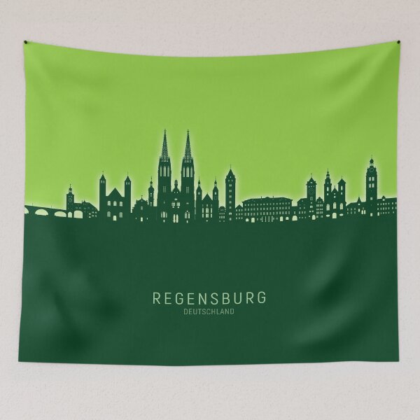 Item preview, Regensburg Germany Skyline designed and sold by ArtPrints.
