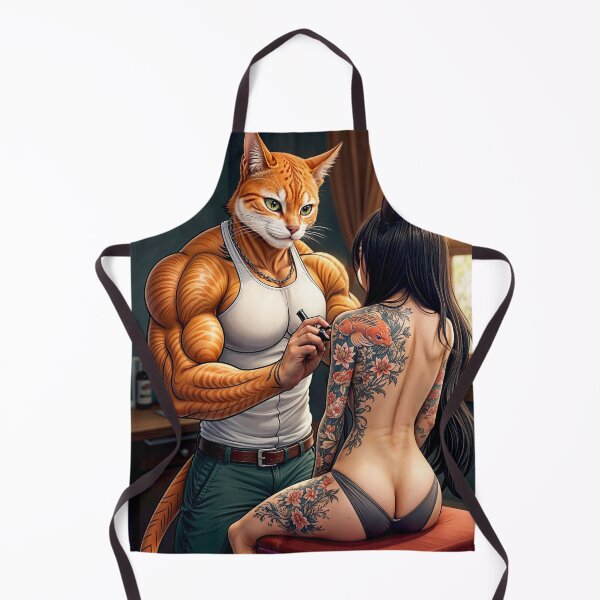 Item preview, Tattoo Cat Sexy Anime Girl designed and sold by FotoLibreStudio.