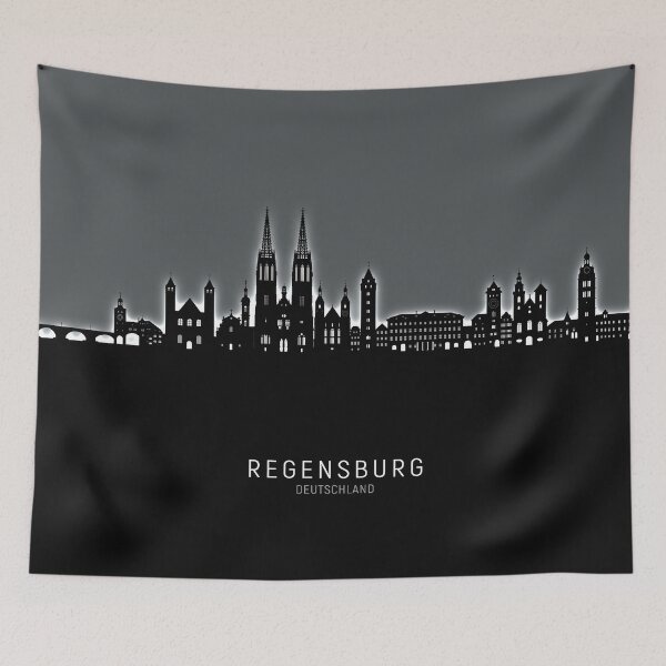 Item preview, Regensburg Germany Skyline designed and sold by ArtPrints.