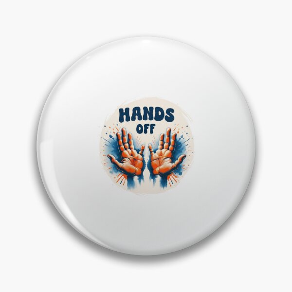 Item preview, "HANDS OFF T-Shirt – Bold Statement Tee with Stylized Stop Gesture" designed and sold by VibeVault12.