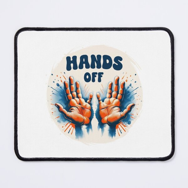Item preview, "HANDS OFF T-Shirt – Bold Statement Tee with Stylized Stop Gesture" designed and sold by VibeVault12.