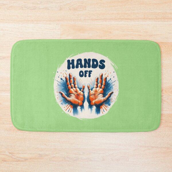 Item preview, "HANDS OFF T-Shirt – Bold Statement Tee with Stylized Stop Gesture" designed and sold by VibeVault12.