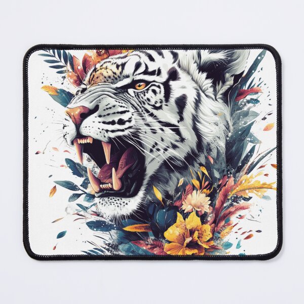 Item preview, White Tiger in Wild designed and sold by NicolasGlowArt.