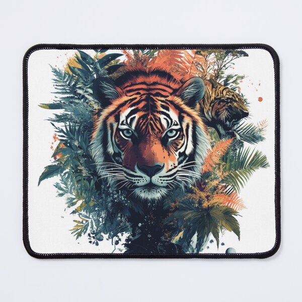 Item preview, Tiger Face in Wild designed and sold by NicolasGlowArt.