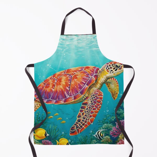 Item preview, Colorful Watercolor Sea turtle designed and sold by svarupa.