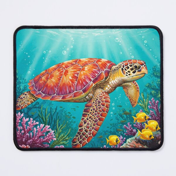 Item preview, Colorful Watercolor Sea turtle designed and sold by svarupa.