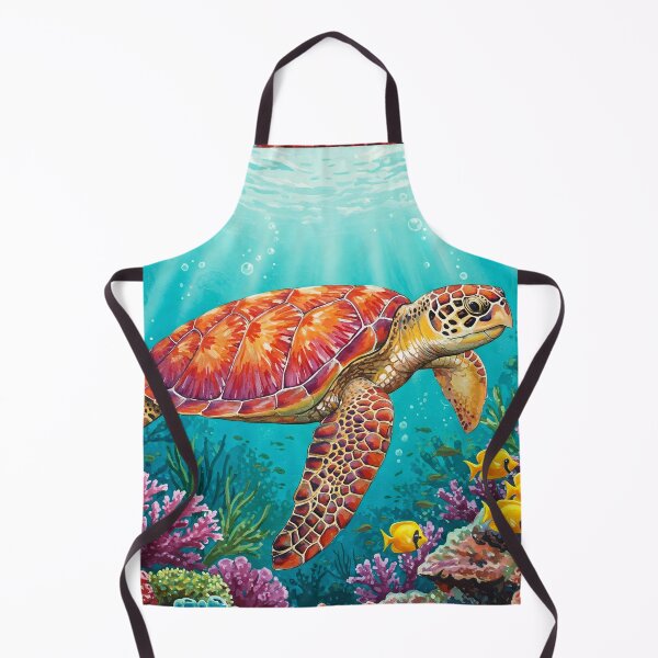 Item preview, Colorful Watercolor Sea turtle designed and sold by svarupa.
