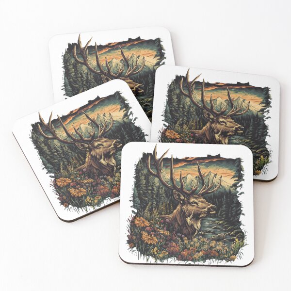 Item preview, Wild Deer in Nature designed and sold by NicolasGlowArt.