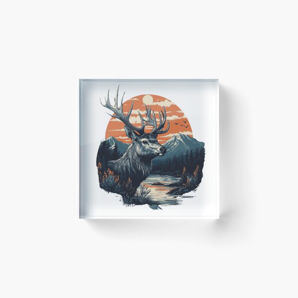 Item preview, Deer and Wild Nature designed and sold by NicolasGlowArt.