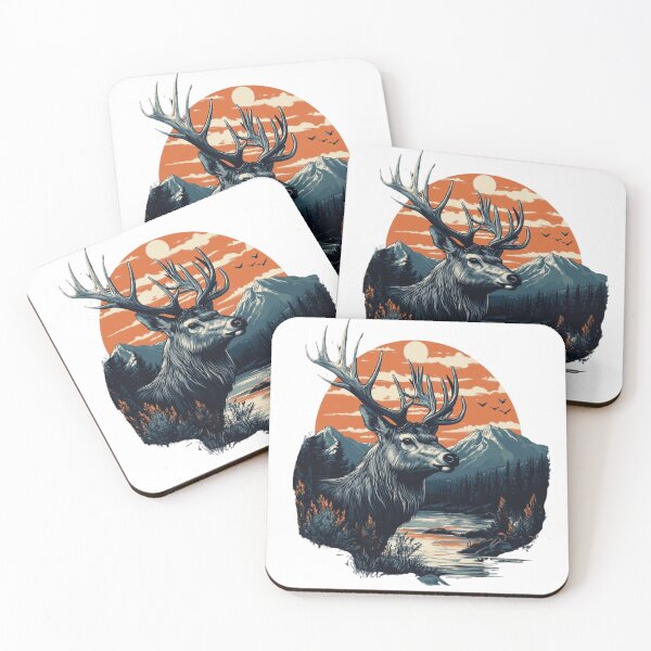 Item preview, Deer and Wild Nature designed and sold by NicolasGlowArt.