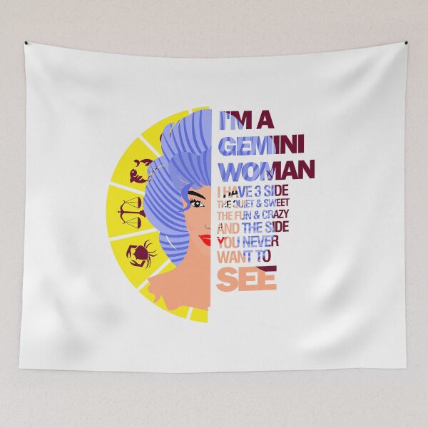 Item preview, I’m a Gemini Woman I Have 3 Sides Birthday Cancer Horoscope  designed and sold by CreativeStrike.