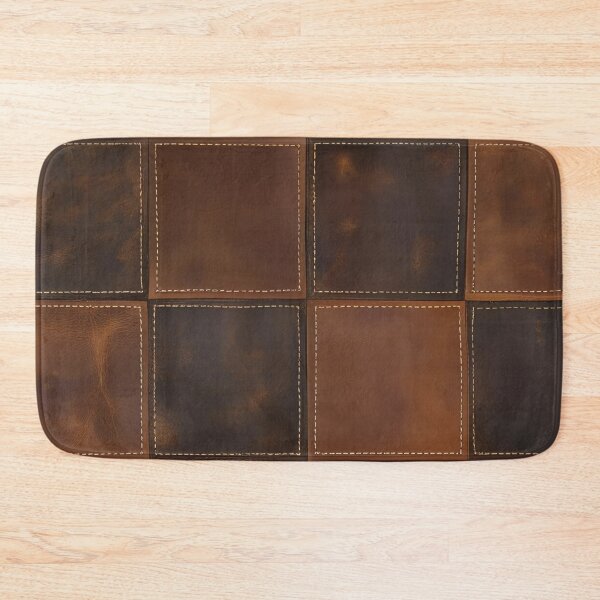 Item preview, Distressed Leather Patchwork with Stitch Detail designed and sold by SurfaceCraft Studio.