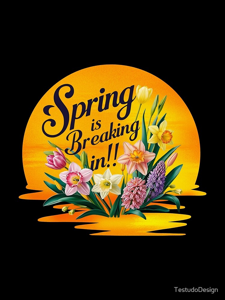 Thumbnail 3 of 3, Scarf, Spring is Breaking In!! designed and sold by TestudoDesign.