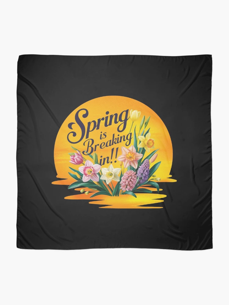 Thumbnail 2 of 3, Scarf, Spring is Breaking In!! designed and sold by TestudoDesign.