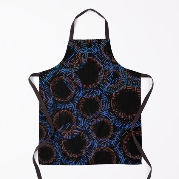 Item preview, Blue Orange Dotted Rings Pattern designed and sold by Art Shimmers.