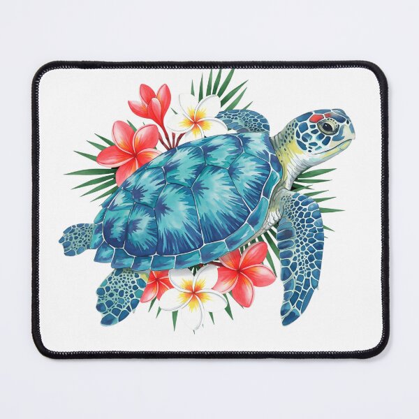 Item preview, Sea Turtle with Flowers  designed and sold by svarupa.