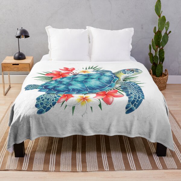 Item preview, Sea Turtle with Flowers designed and sold by svarupa.