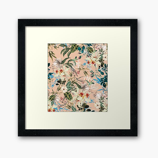 Item preview, Exotic Flowers on Peach Background  designed and sold by CountyKent.