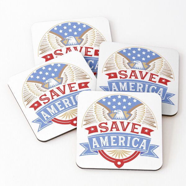 Item preview, Save America Proud Eagle and USA Flag designed and sold by AntiqueImages.