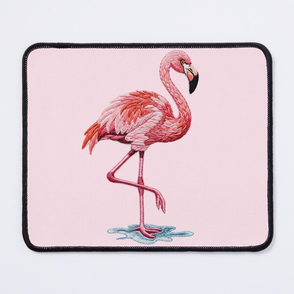 Item preview, Flamingo Embroidery Patch – Tropical Bird Stitch designed and sold by svarupa.