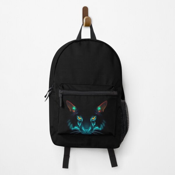 Vista previa del artículo con la obra «gato bioluminiscente, con mirada penetrante», diseñado y vendido por Magic3D.
