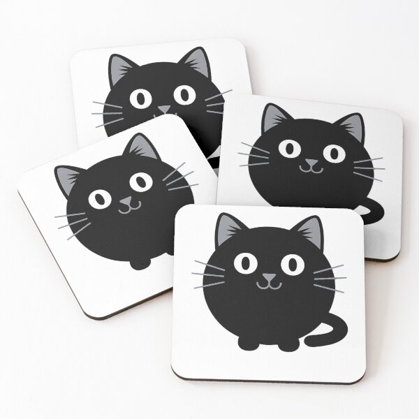 Item preview, Cute Chubby Black Cat  designed and sold by ThreadandThink.