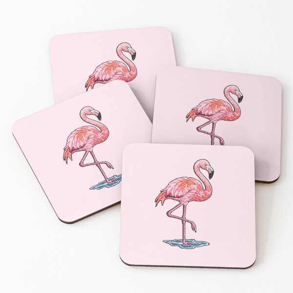 Item preview, Flamingo Embroidery Patch – Tropical Bird Stitch designed and sold by svarupa.
