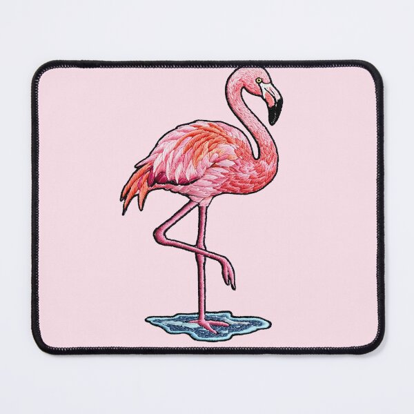 Item preview, Flamingo Embroidery Patch – Tropical Bird Stitch designed and sold by svarupa.