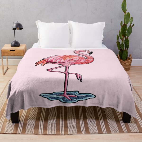Item preview, Flamingo Embroidery Patch – Tropical Bird Stitch designed and sold by svarupa.